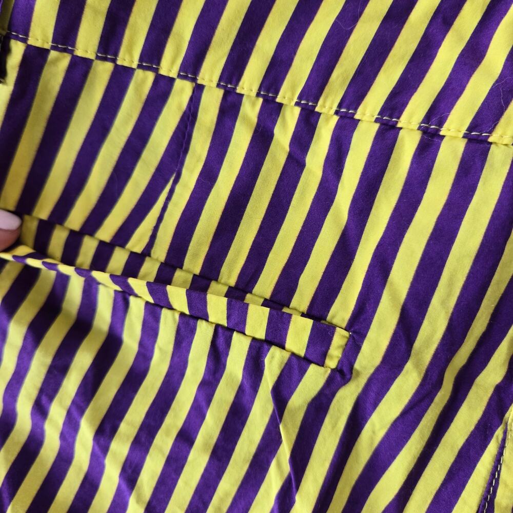 P.A.R.O.S.H. Purple Yellow Stripe Shorts Size XS - Picture 7 of 11